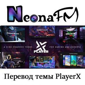 Перевод темы PlayerX